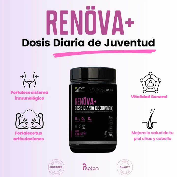 RENÖVA PLUS COLÁGENO DOBLEMENTE HIDROLIZADO